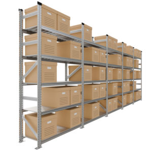 Regały archiwalne na segregatory i pudełka