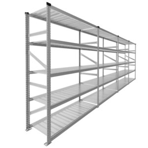 Regały perforowane stalowe 1982 mm &times; 4 &times; 5